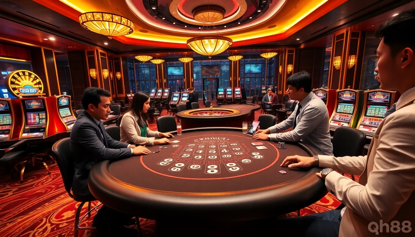 Experience the thrill of winning at qh88 with exciting casino games and professional dealers.