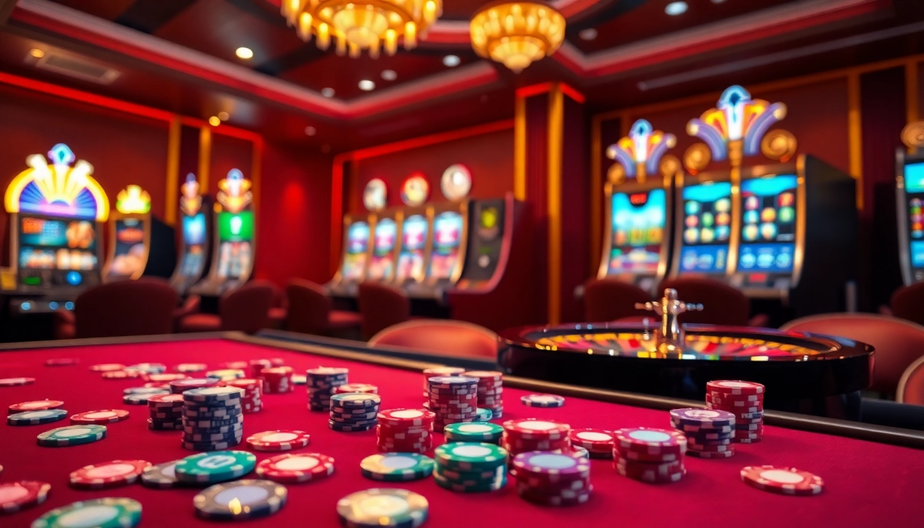 Experience thrilling action at 79king com with poker chips and vibrant casino tables.