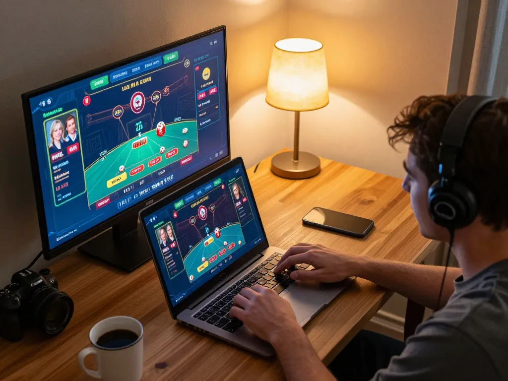 Experience the thrill of harga toto while strategizing in a cozy home setting with engaging gameplay.