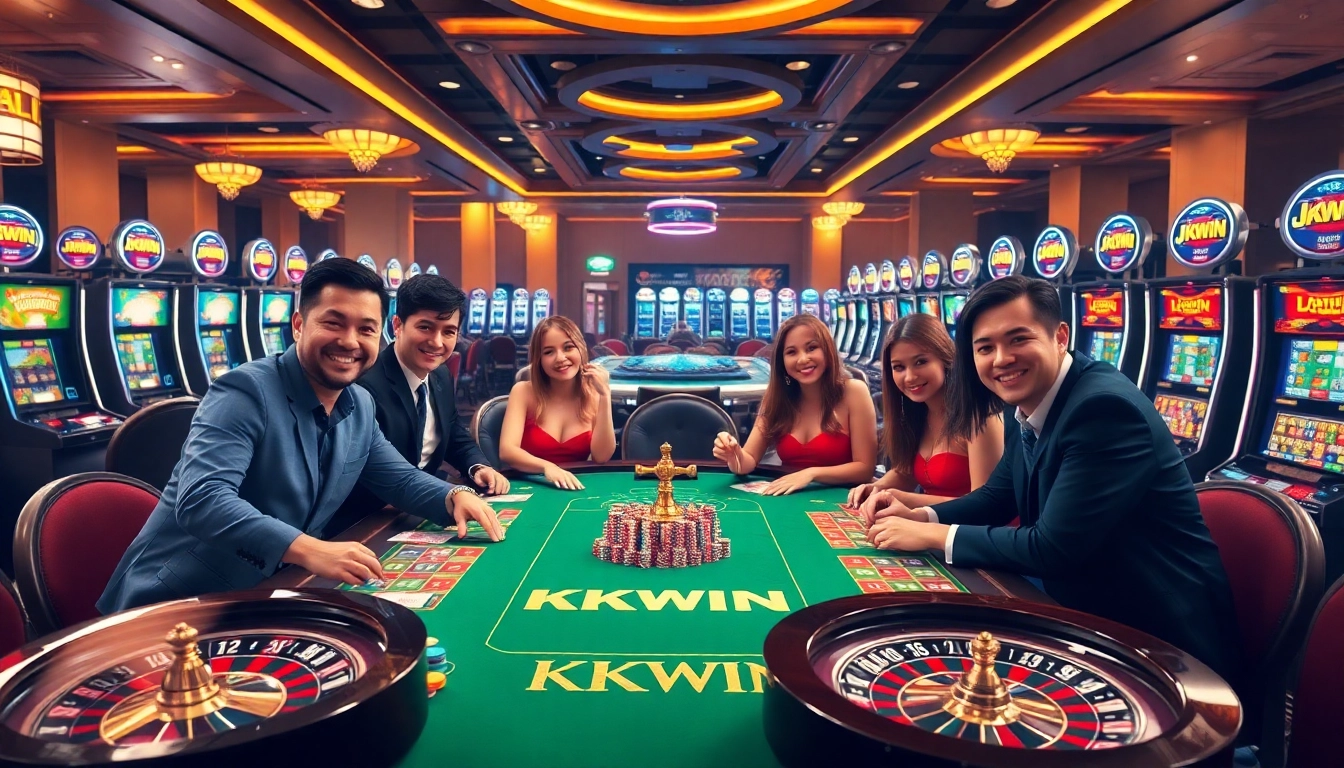 Exciting gameplay at KKWIN with vibrant poker chips and roulette wheels displayed at https://kkwin.diy/ casino table.