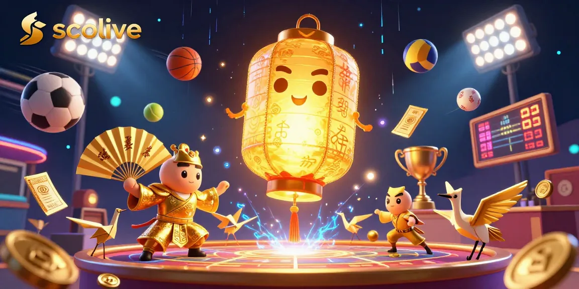 Socolive enhances your online betting experience with vibrant 3D sports elements and golden symbols.