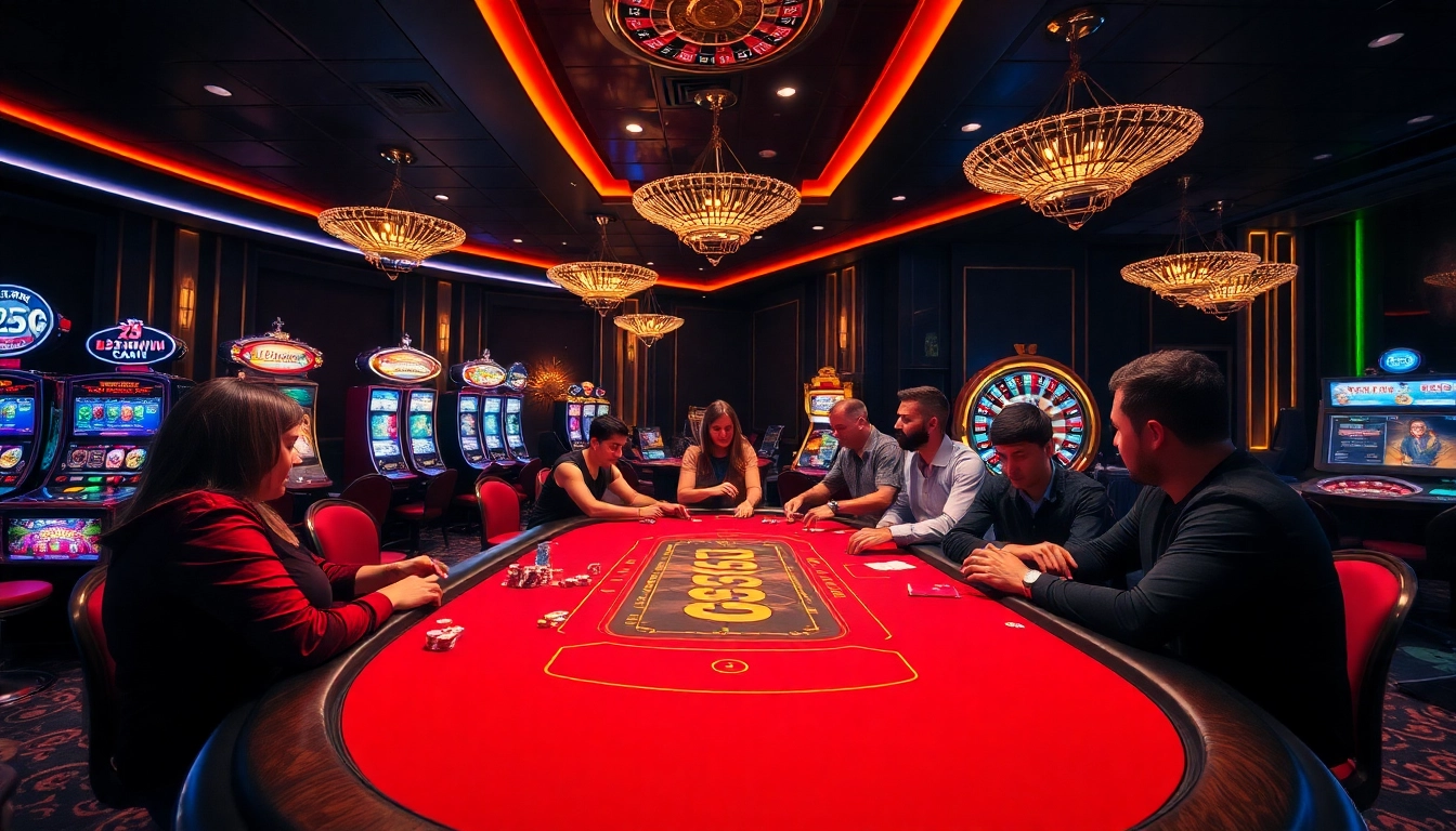 Experience the excitement of gambling at 23win with engaging gameplay at a vibrant casino table.