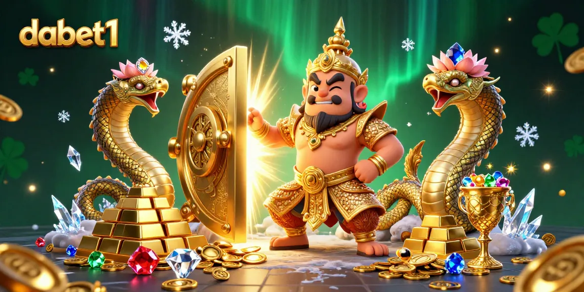 Spin to win with dabet1 featuring a scene of dazzling treasures and vibrant casino elements