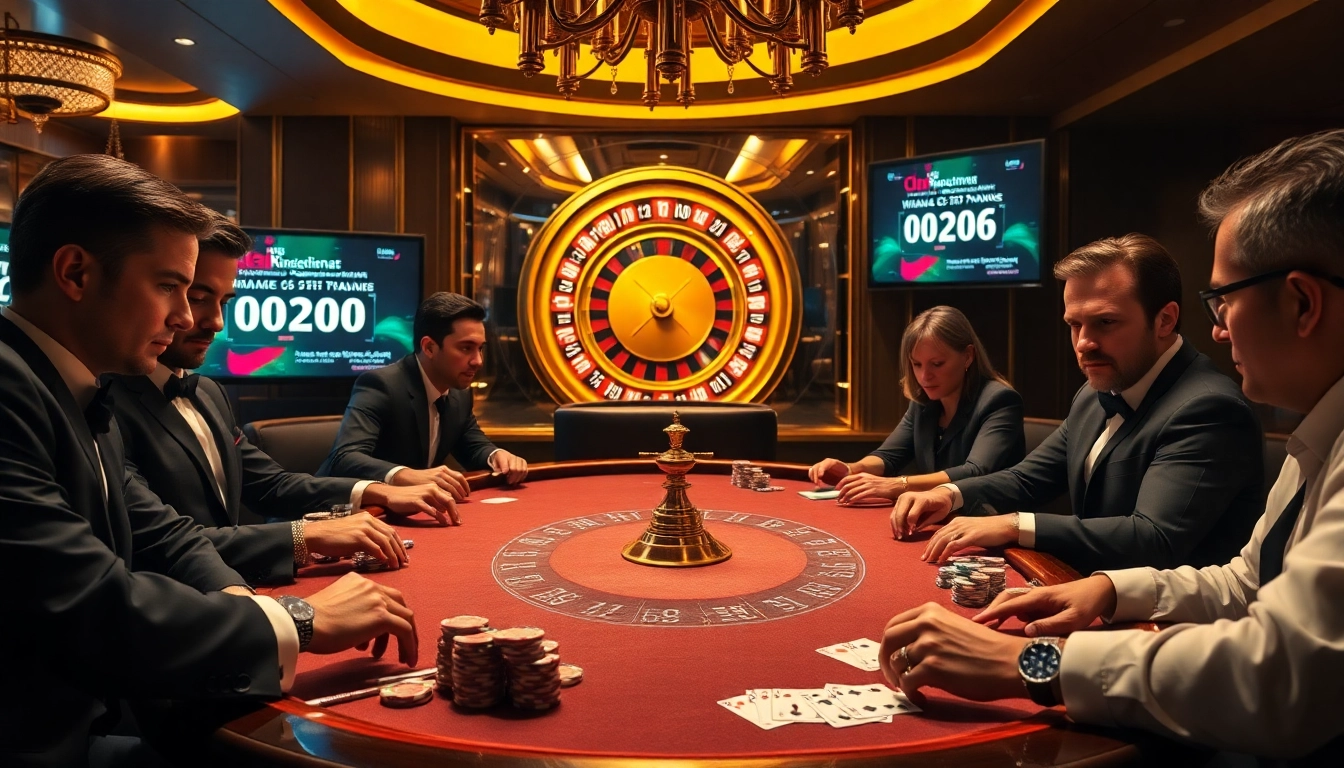 The thrilling atmosphere of a casino with a poker table, showcasing hidden wiki 2026 updates for enhanced gambling strategies.
