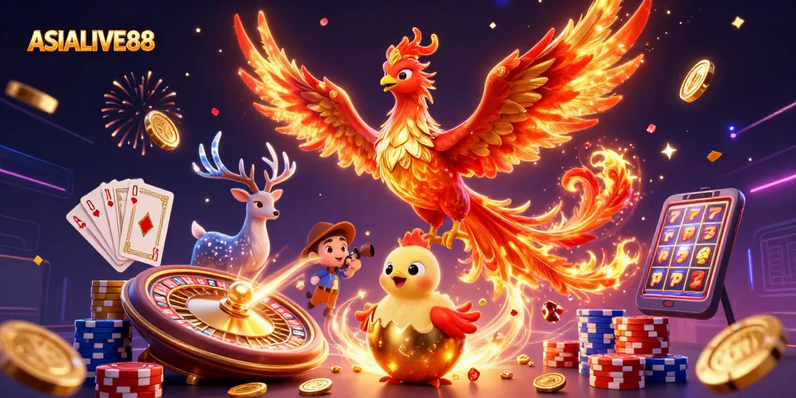 Experience the excitement of ASIALIVE88 with vibrant gaming elements and dynamic characters.