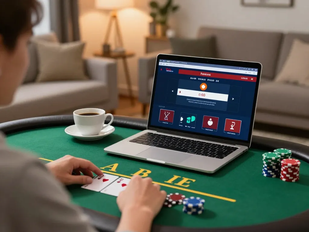 Pemain terlibat dalam permainan blackjack dealer langsung di platform KING55 dari pengaturan rumah yang nyaman, meningkatkan kesenangan strategis.