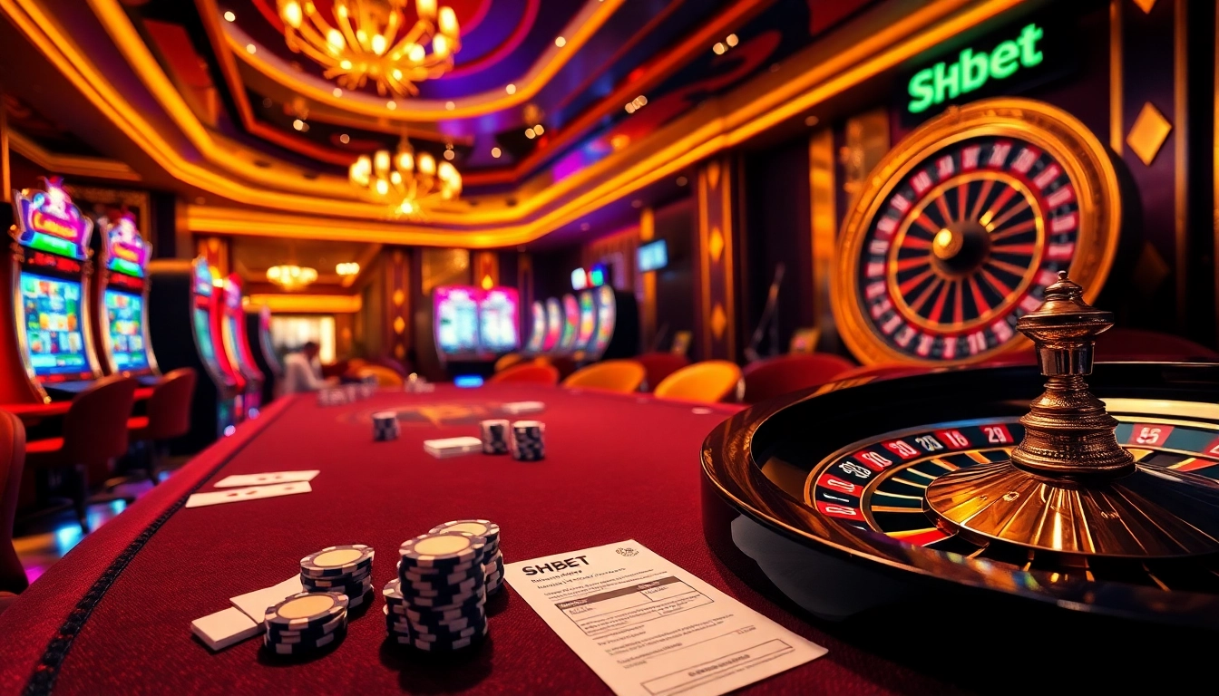 Experience thrilling gameplay at SHBET with vibrant slot machines and exciting poker action.