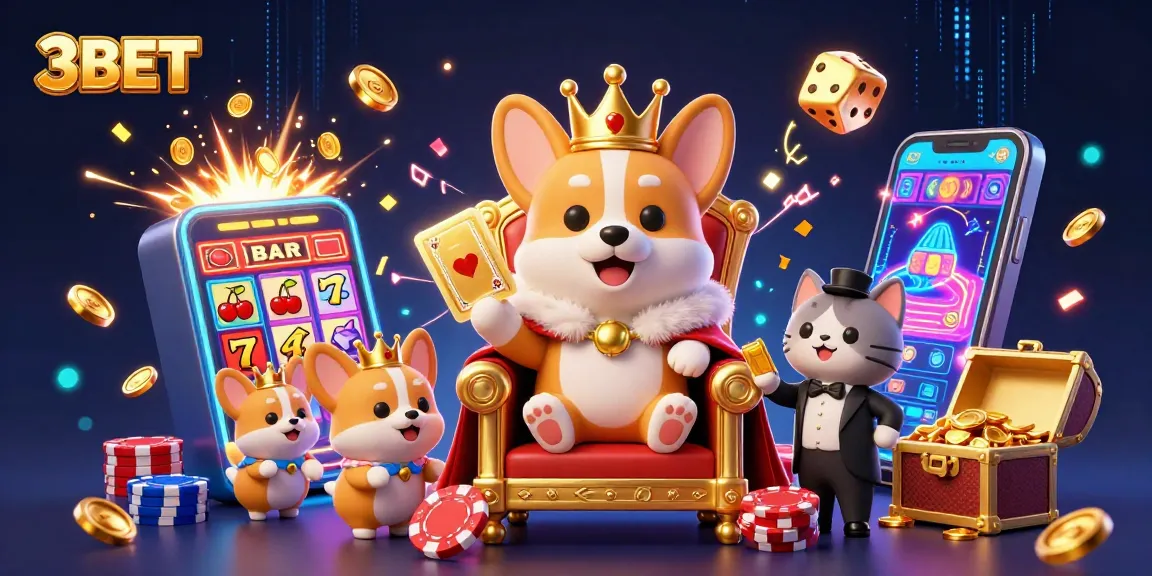 Join the royal corgi at 3BET for a winning casino adventure amidst exploding jackpots!