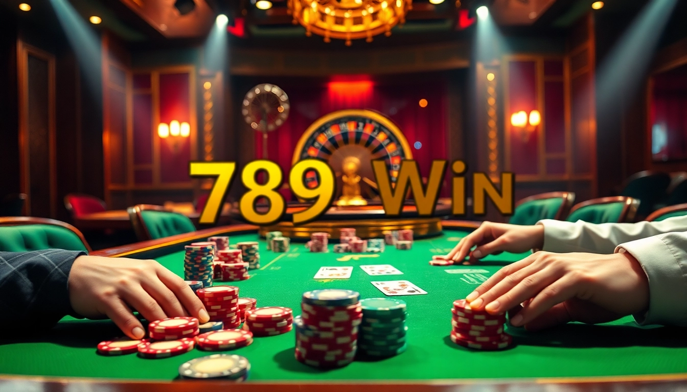 Engage in the thrill of gambling at 789 Win with exciting poker actions and lavish casino ambiance.