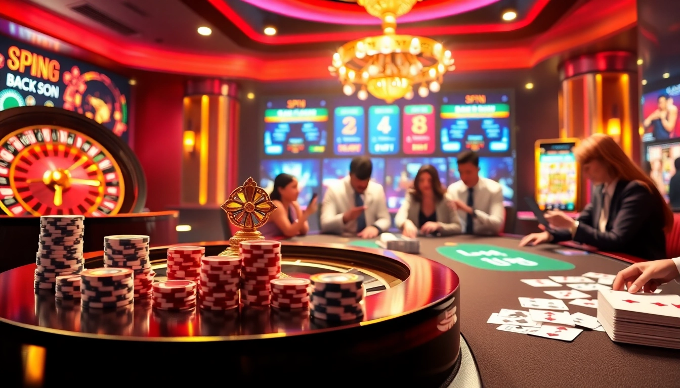 Playing at jun88 con with a vibrant casino interface featuring roulette and poker games.