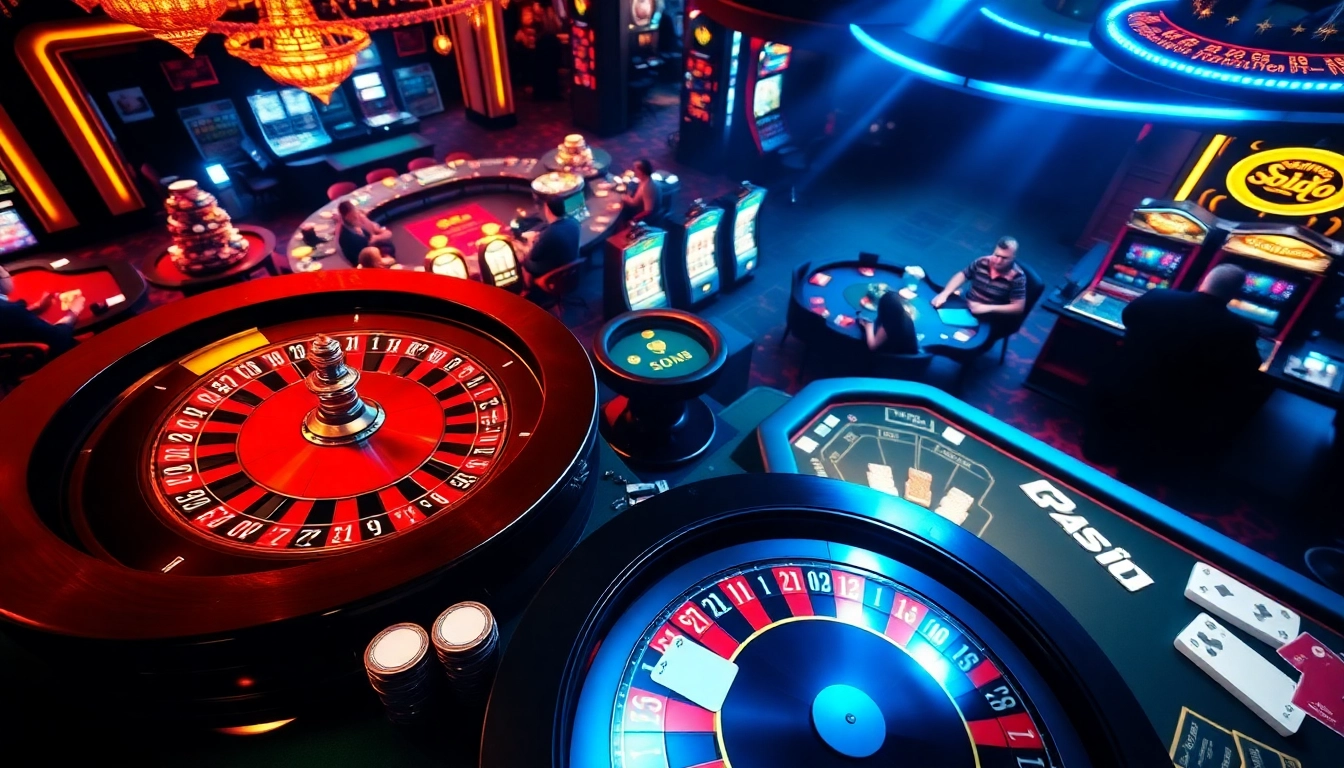 Experience the excitement at SODO Casino with vibrant gaming tables and high-stakes action.