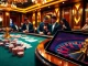 Experience thrilling gameplay at 99ok com with engaging casino tables and vibrant poker chips.