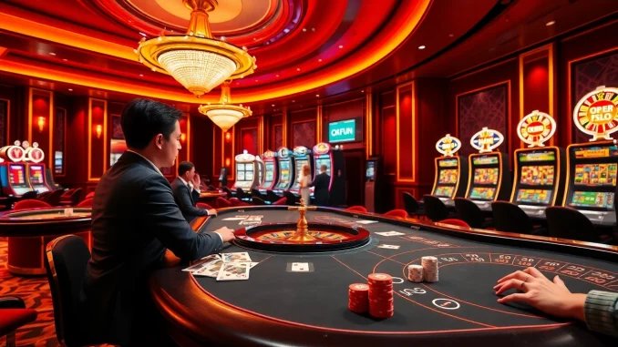 Players enjoying a professional gaming experience at OKFUN online casino.