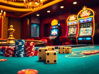 Experience the thrill of ph365 casino with vibrant poker chips and roulette excitement.