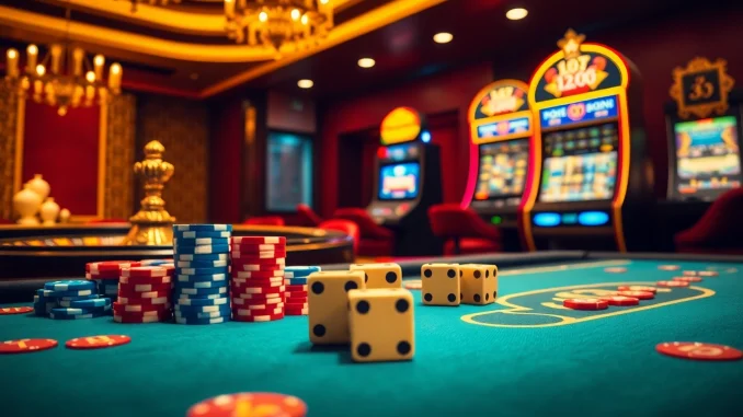 Experience the thrill of ph365 casino with vibrant poker chips and roulette excitement.