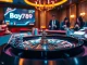 Exciting gameplay at Bay789 featuring casino tables and vibrant roulette wheels
