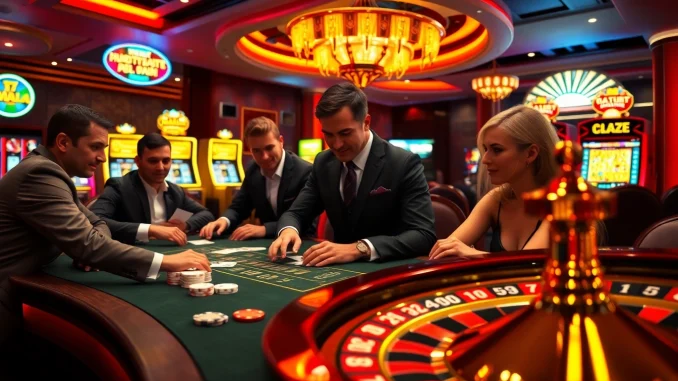Engaged players at a high-stakes poker table, showcasing the excitement of hbbet5.art's casino.