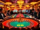 K88 casino experience featuring roulette table, card games, and vibrant ambiance.