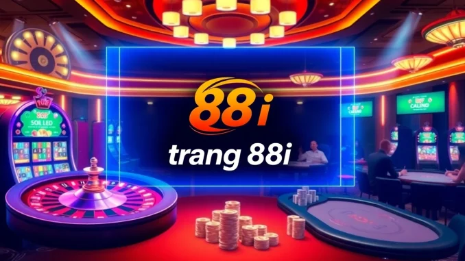 Experience the thrill of online gambling at trang 88i with vibrant casino tables and digital gaming interfaces.