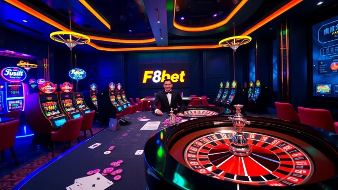 Experience the excitement of F8bet with vibrant casino tables and engaging gameplay.