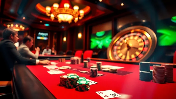 Experience thrilling poker action at Co88, with colorful chips and vibrant casino atmosphere.