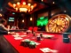 Experience thrilling poker action at Co88, with colorful chips and vibrant casino atmosphere.