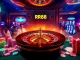 RR88 players excitedly placing bets at a luxurious casino table with roulette, cards, and chips.