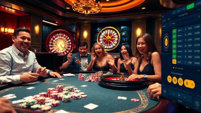 Engage in thrilling gameplay at https://xx88.video/ with vibrant casino visuals featuring poker chips and roulette.