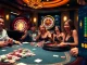 Engage in thrilling gameplay at https://xx88.video/ with vibrant casino visuals featuring poker chips and roulette.