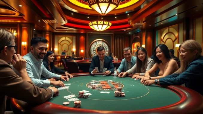 Experience high-stakes excitement with Tool xo so sieu toc at this vibrant casino scene.