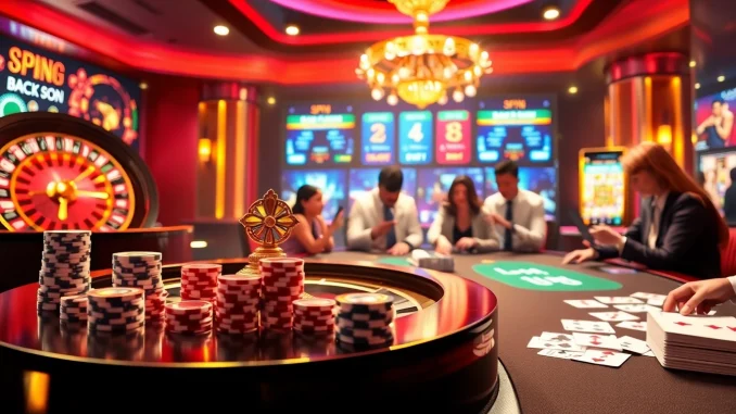 Playing at jun88 con with a vibrant casino interface featuring roulette and poker games.