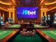 i9bet gaming interface showcasing luxury casino environment with poker chips and slot machines.
